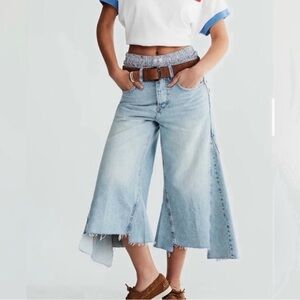 We The Free Ripple Wide Leg Jeans Size 25 Long NWOT